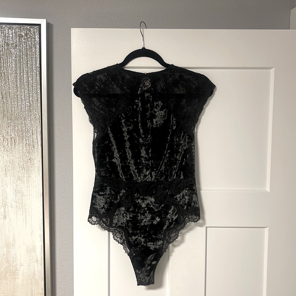 Victoria’s Secret velvet/lace body suit